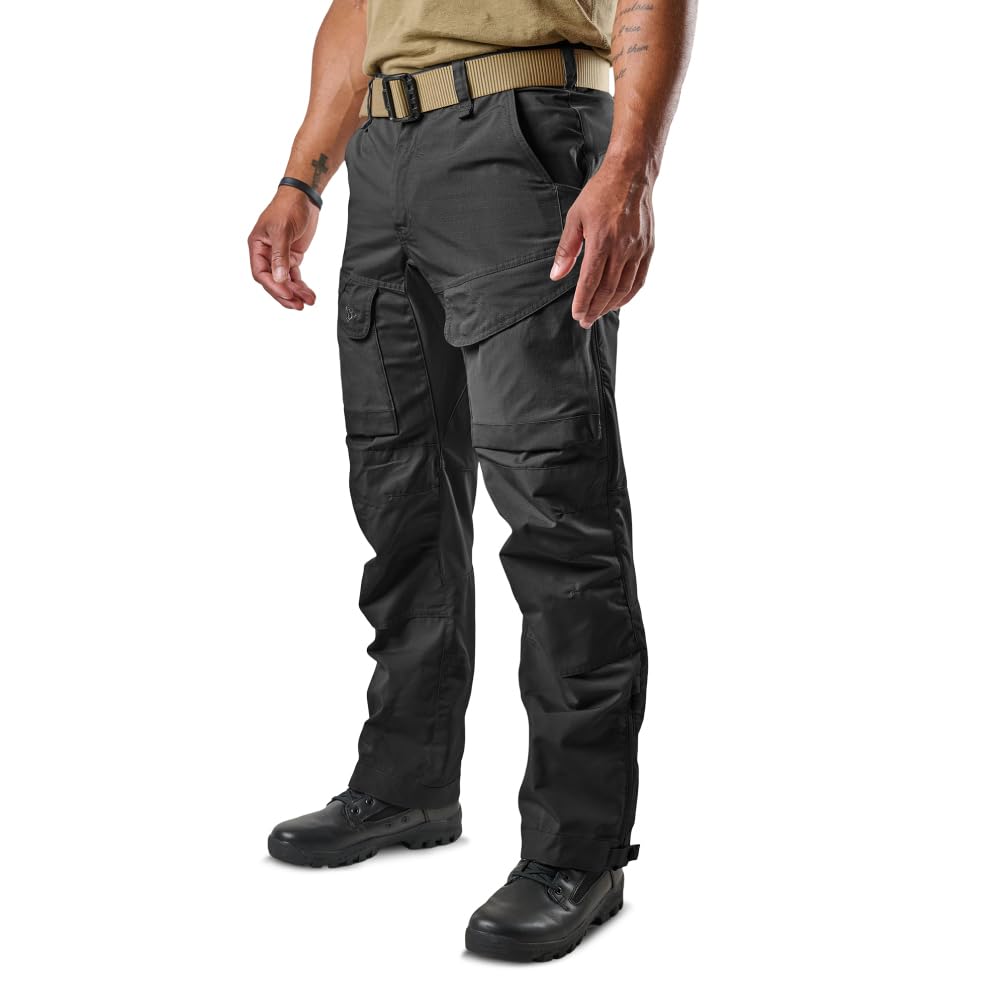 Tru-Spec Xpedition Tactical Pants for Men - Water-Resistant Outdoor Work &amp; Hiking Pants with Dual Zippered Cooling Vents