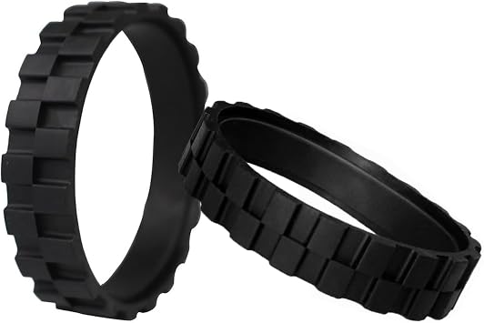 Roomba Tire Rubber 2 Pieces for ROOMBA 500 600 700 900 Series E 5 E 6 S 9 I 7 Series Easy Assembly Roomba Replacement Parts