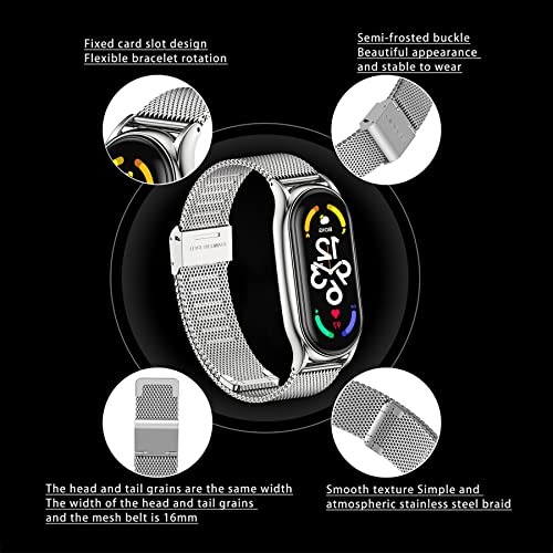 Mi band 2 Cinturino in Acciaio Inossidabile