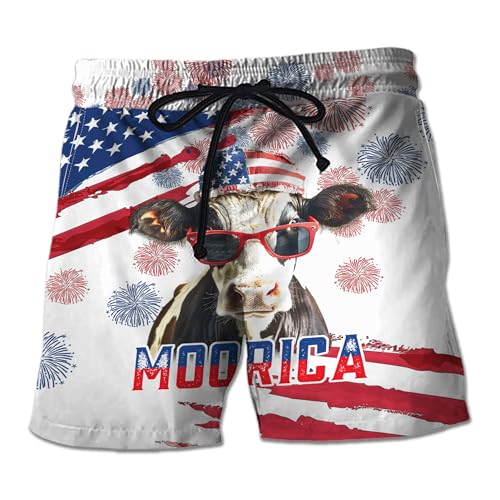 V-DECORPARKS 4 of July Mens Swim Trunks - American Flag Swimming Trunk for Men - Beach Shorts, Mens Swim Shorts 68