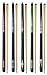 Set of 5 Pool Cues New 58" Billiard House Bar Pool Cue Sticks GJ-06~GJ-10