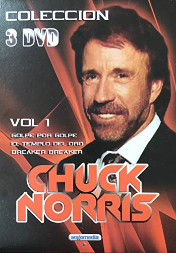 CHUCK NORRIS 3 DVD'S- GOLPE POR GOLPE+EL TEMPLO DEL ORO+BRAKER BREAKER