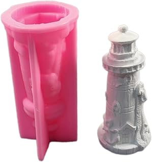 Lighthouse Statue Silicone Molds for Home Decorations, Epoxy Resin Craft, Plaster Silicone Molds Fondant Silicone Molds