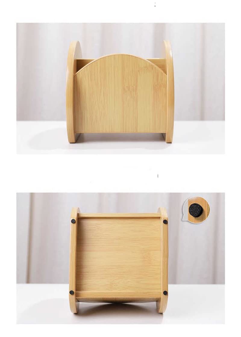 Portalápices multifunción Portalápices de madera creativo multifuncional creativo portalápices de madera maciza caja de almacenamiento de escritorio multifuncional (color nogal) (Color : Walnut Color