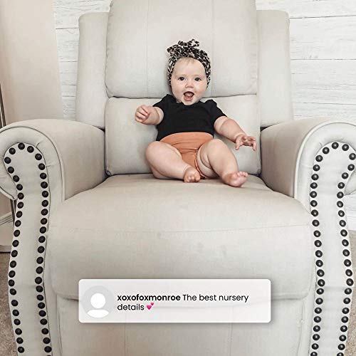 Delta Children Dylan Nursery Recliner Glider Swivel Chair, Blush #TOP5