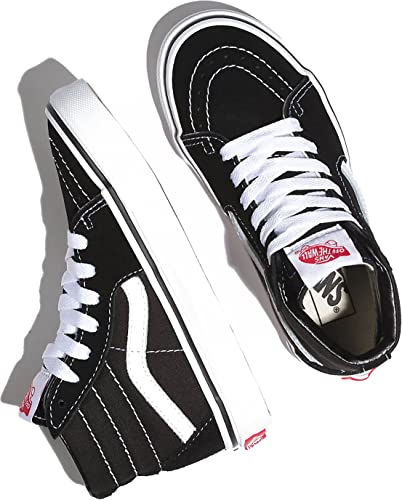 Vans Vans Kids Unisex Sk8-Hi Shoes, Size 1.5, Color (6BT) Black/True White