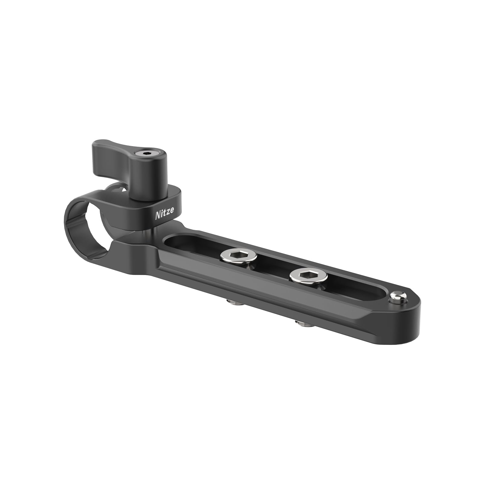 Nitze 15mm Single Rod Clamp with NATO Rail (4") und Sicherungsstift zur Befestigung von 15-mm-Stangen und Schnellverschluss-NATO-Klemmenzubehör – N49-B4