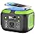 SinKeu 200W Portable Power Station, 155Wh Camping Solar Generator, 42000mAh Power Bank with AC Outlet 110V, DC, USB QC3.0, LED Flashlights for Home Outdoor Trip CPAP Emergency Backup -Green