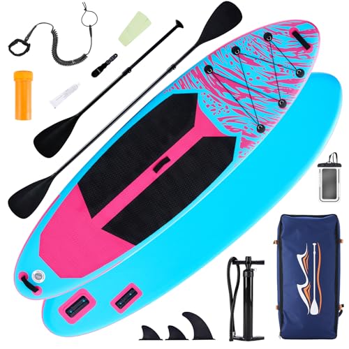 DUMOS Inflatable Stand Up Paddle Board, 10.5'×33'' Paddle Boards with Non-Slip Deck, Durable Advanced Material and Complete SUP Accessories for All Skill Levels