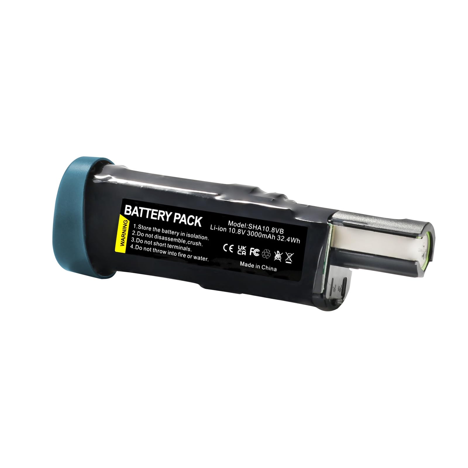 3000mAh 10.8V Replacement Battery XFBT200 for Shark WV201 WV205 WV200 WV200UK Ion W1 Cord UV200CCO WV220 XFBT200EU XFBT200, Home Vacuum Cleaner Battery (Cyan)