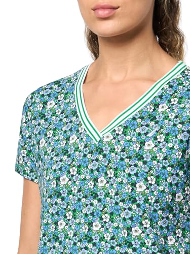 Image of Nautica Women's Solid V-Neck Short Sleeve T-Shirt Shirt