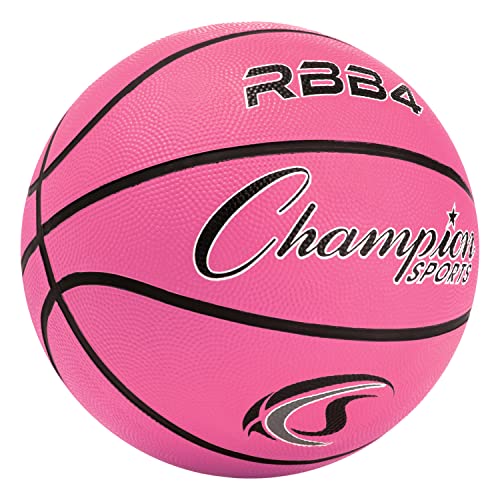 Champion Sports Rubber Intermediate Basketball, Heavy Duty, Pro-Style Basketballs, and Sizes, Premium Basketball Equipment - Image 2