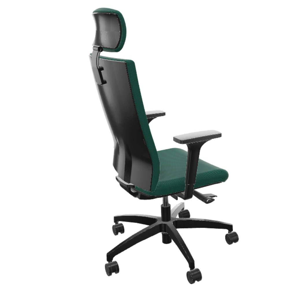 Otor Sedia Verde Schienale Alto Sedia da Ufficio con Supporto Collo Tavolo Seduta per Casa & Lavoro Boost Productivi