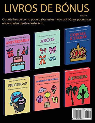 Livro para colorir para crianças de 2 anos (Fruta): Este livro tem 40 páginas coloridas com linhas e