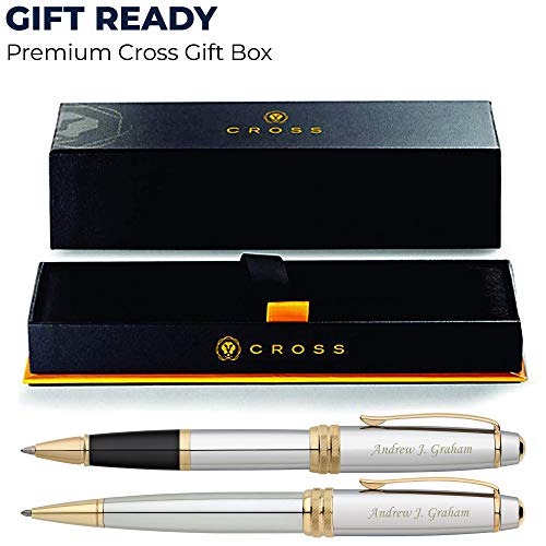 Dayspring Pens Cross Pen Set | Personalized Cross Bailey Medalist Rollerball And Ballpoint Gift Pen Set. Custom Engraved Fast Case Included. #TOP5