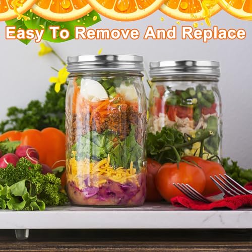 Youdaju HONGMENGUS071501 10 Pcs Gallon Jar Lids 304 Stainless Steel Replacement Lids Wide Mouth Canning Lids Rust Good Sealing Lids Reusable Canning Lids Metal Cover thumb #5