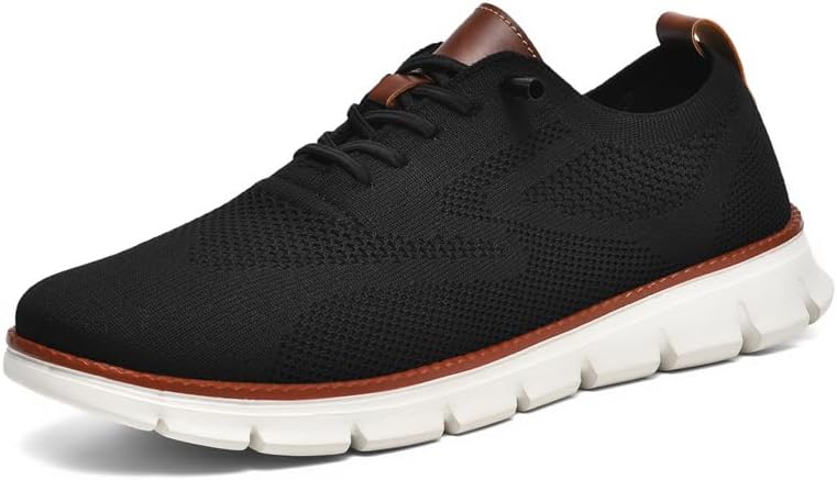 Wearbreeze Men’s Business Casual Oxford Sneakers – Lightweight Lace-Up Dress Shoes for Work, Travel & Daily Commute
