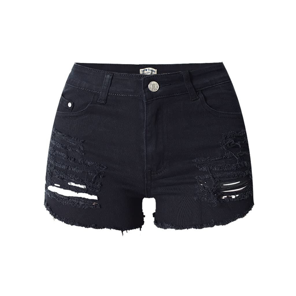 Pantalon de skate haut de gamme noir en denim de qualité supérieure pour femme