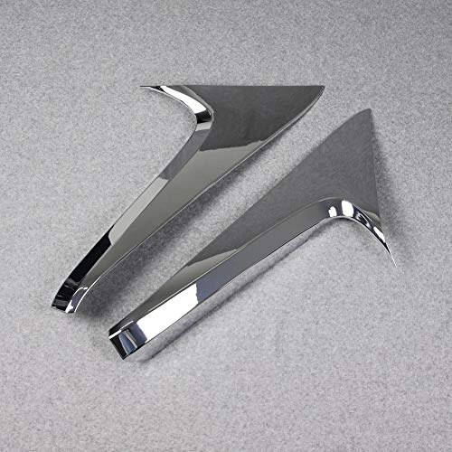 Rqing For Toyota Rav4 2019 2020 2021 2022 2023 Rear Spoiler Wing Side Beveled Window Cover Trims (Chrome) #TOP1