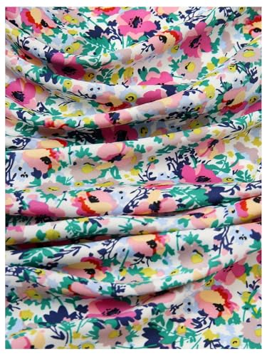 WDIRARA Women's Floral Print Hair Scarf Bandana Square Head Wraps Boho Headscarf4