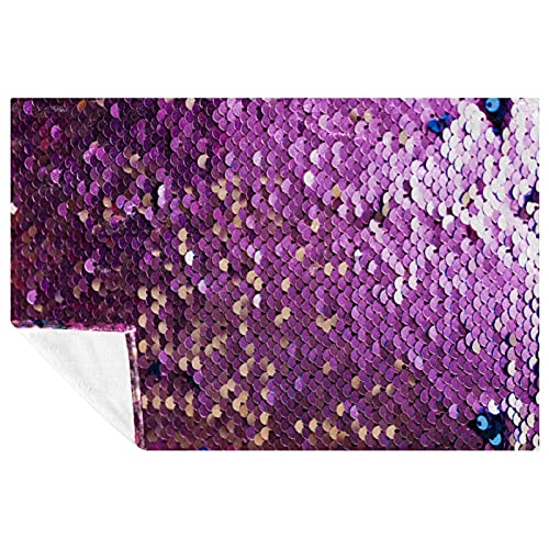 Couverture douce et chaude à paillettes abstraites design