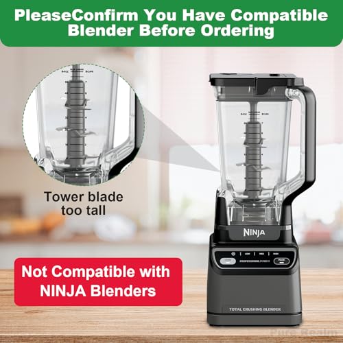 Image of Pure Realm Blender Attachment Fruit & Vegetable Washer Compatible with Vitamix Classic 5200, Ascent X2-X5, 5300, 48oz /64oz Containers & More，Not for Ninja or Low-Profile Vitamix Models，BPA-Free Tritan