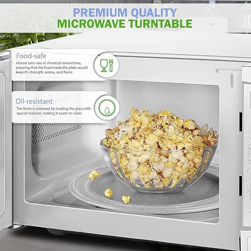 Image of High-Quality Heat-Resistant Microwave Oven Glass Turntable Coupler Tray 9.6 Inch | Replacement Rotating Glass Tray Plate | | Compatible with Haier Microwave Oven (9.6 Inch HIL2001MFPH 20L)