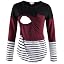 A Black/Burgundy/Stripe