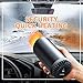 Portable 12V 150W Auto Ceramic Heater Fan: 3 - Outlet Cig Lighter Plug-in, Fast-Heating Car Heater, Fan, and Defogger for Quick Defrost/Defog