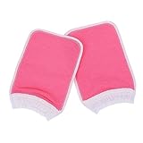 BESTYASH 2 Stück Peelinghandschuhe aus Pflanzenfaser Dicke Duschhandschuhe zur Körperreinigung Effektive Reinigungstücher für Nacken und Schultern