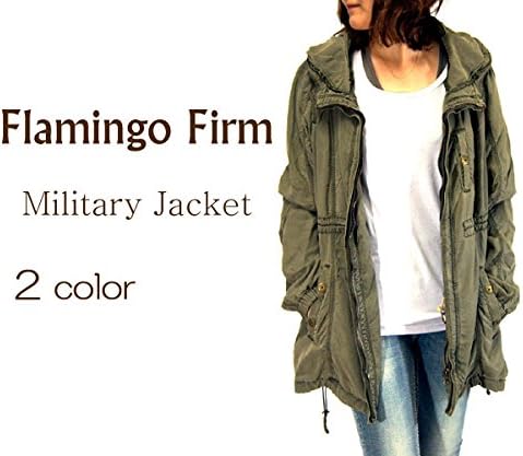 Amazon フラミンゴファーム Flamingo Firm レディース フード付きミリタリージャケット Lot F 47 カーキベージュ コート ジャケット 通販