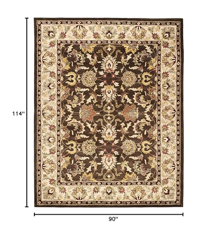 Tapete rectangular SAFAVIEH Heritage 228x183 cm marrón/beige miniatura 2