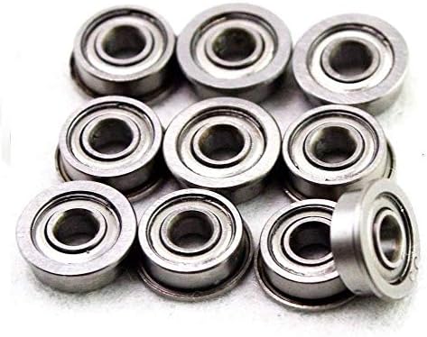 10 PCS MF126ZZ (6x12x4 mm) Metal Shielded FLANGED Ball Bearing MF126zz