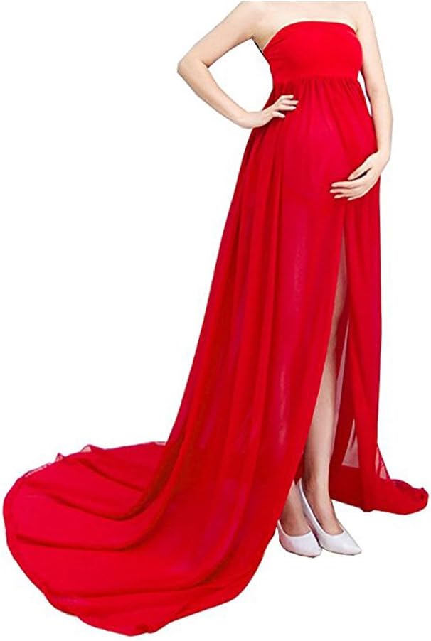 Pregnant women's photography clothing. pregnancy maternity gown, split front photo shoot dress, maternity photography clothing, maxi maternity dress, maternity dre