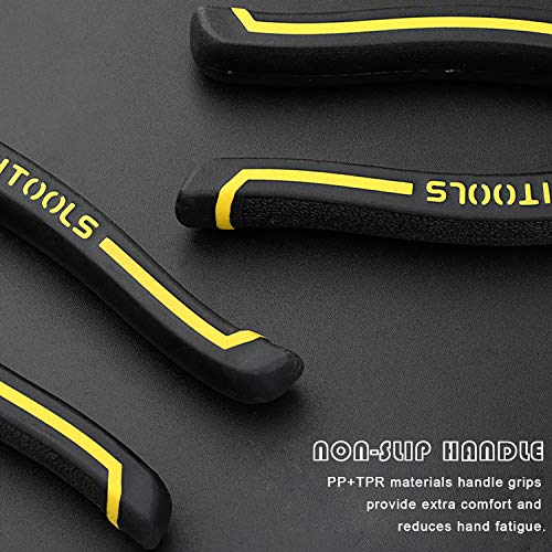 BOSI TOOLS Side Cutting Pliers, Industrial Pliers 8" with Wire Stripper/Crimper/Cutter Function, Heavy Duty Plier