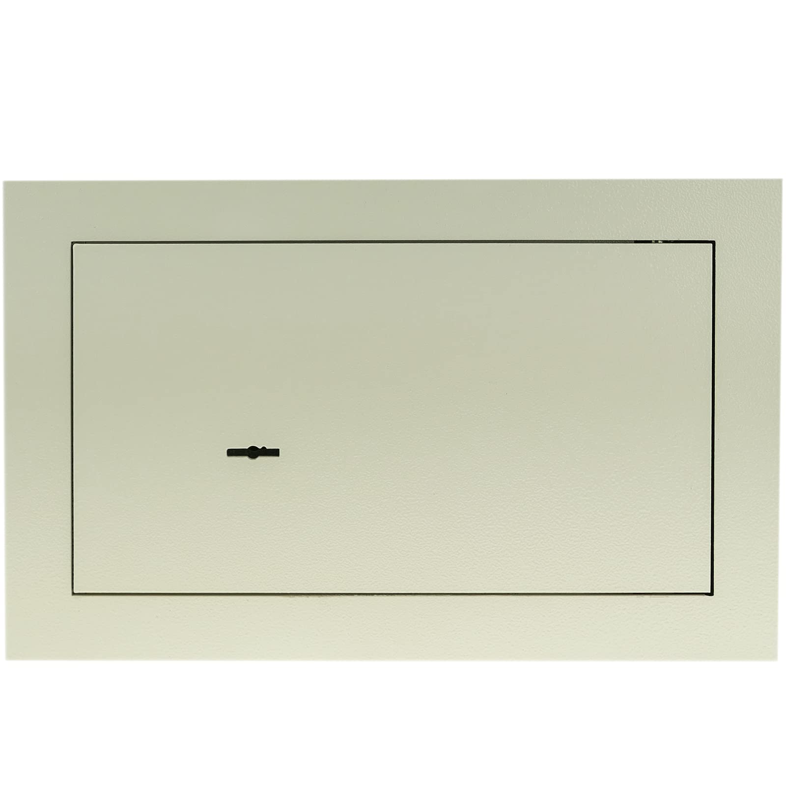 PrimeMatik - Caja Fuerte de Seguridad empotrada de Acero con Llaves 36x15x23cm Beige