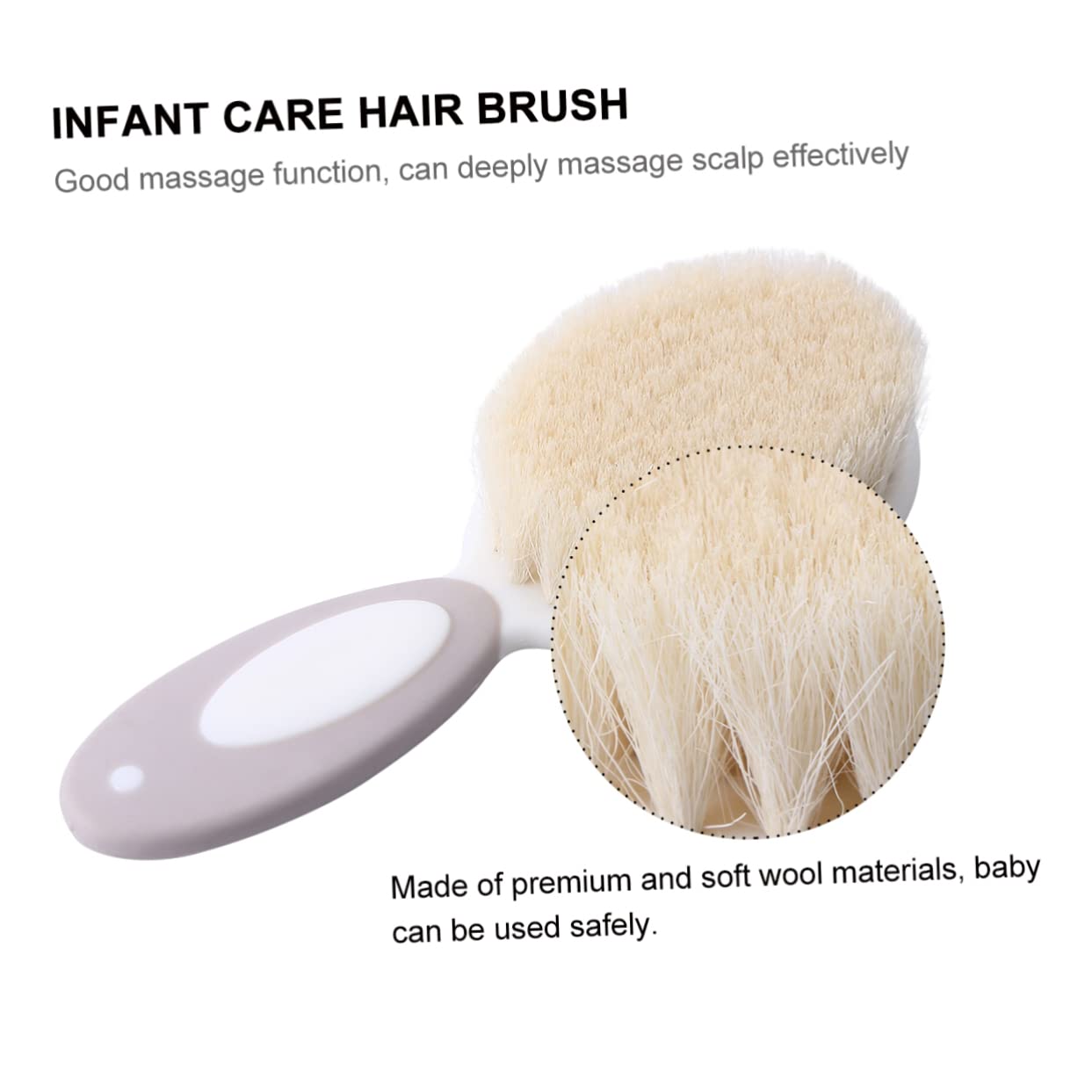 UPKOCH 3 Set Di Spazzole Per Per Bambini Spazzola Per Shampoo Per Neonati Spazzola Per La Pulizia Dei Pettine Circolare Morbido Per Spazzola Per Bambini 2 Pezzi * 3