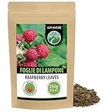 Alpi Nature Tisana Foglie di Lampone 250g, Tè Sfuso, Foglie di Lampone Essiccate e Tagliate