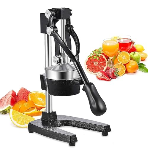 Presse-fruits avec grande sortie de jus, base antidérapante pour presser efficacement divers fruits