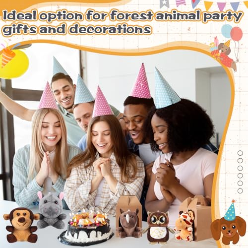 image for Seenelling 16 Sets Mini Safari Jungle Forest Animals Bulk Adopt a Pet 