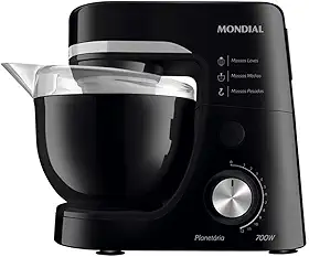 Batedeira Planetária, Mondial, Preto, 700W, 220V - BP-03-B