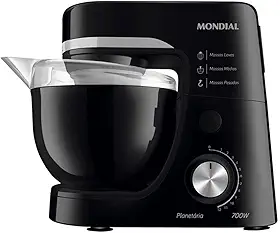 Batedeira Planetária, Mondial, Preto, 700W, 220V - BP-03-B