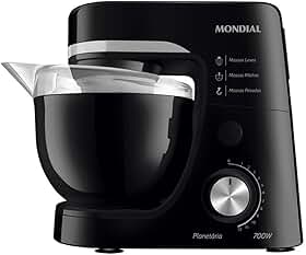 Batedeira Planetária, Mondial, Preto, 700W, 220V - BP-03-B