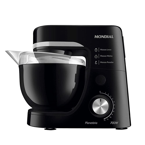 Batedeira Planetária, Mondial, Preto, 700W, 110V - BP-03-B Batedeira Planetária, Mondial, Preto, 700W, 110V - BP-03-B