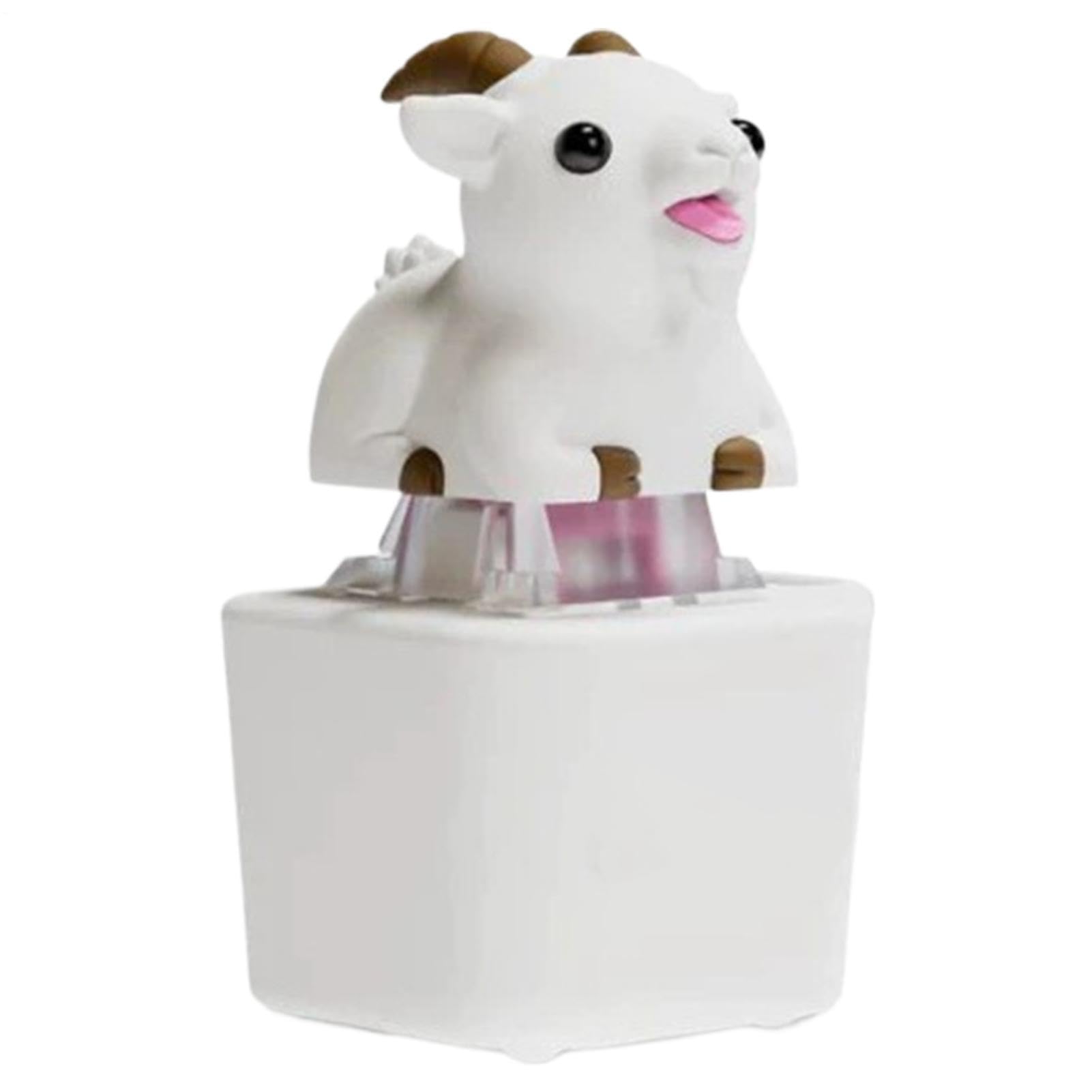 Keychain Fidget Toy, Rechargeable Goat Sound, Electronic Animal Clicker
