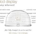 S21 Smart Breast Pump Wearable, Electric Breast Pump, LED Display, 4 Modes, Memory Function, 15 Suction Levels, Anti-Reverse Flow Valve, Portable Breast Milk Collector, BPA-Free
