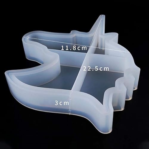 Miniatura 3 de ResinPro Hucha de unicornio 3D, molde de resina de silicona, caja de almacenamiento de monedas, molde de fundición de resina epoxi de silicona para