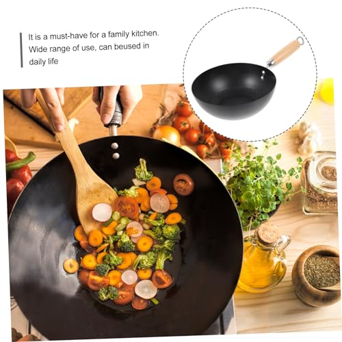 Wok pequeño japonés antiadherente para estufas de gas miniatura 7
