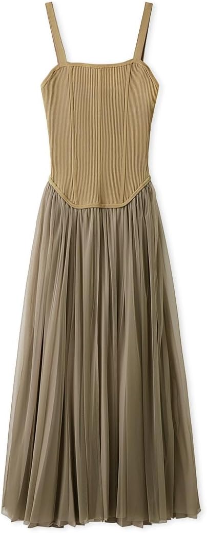 Amazon.co.jp: [フレイ アイディー] コルセットニットチュールコンビ  