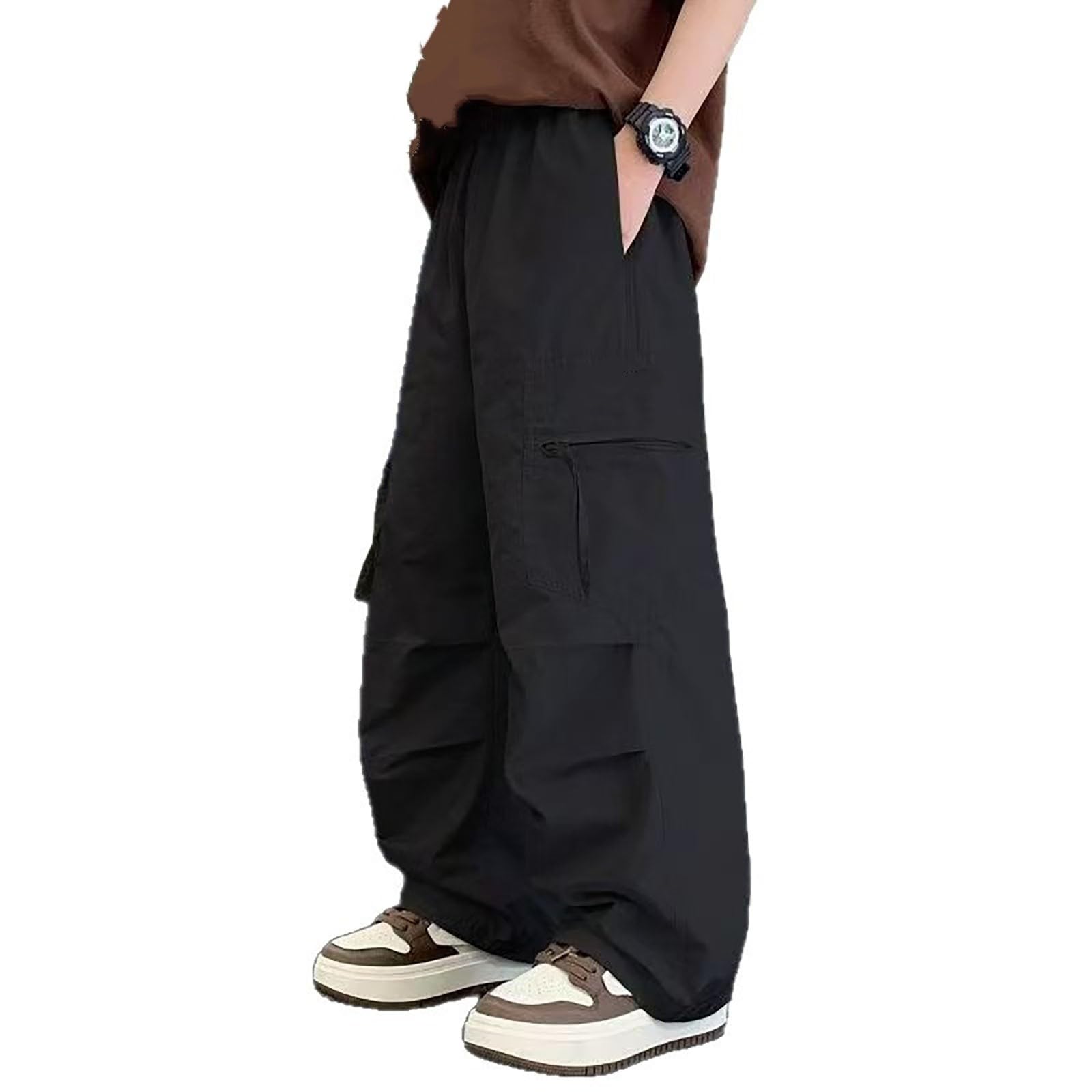 Pantalon ado garçon taille élastique anti-compression